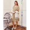 image:imageEkouaer Labor Delivery Gown Nursing Braeastfeeding Dress Maternity ClothesKhaki