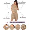 image:imageEkouaer Labor Delivery Gown Nursing Braeastfeeding Dress Maternity ClothesKhaki