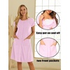 image:imageEkouaer Labor Delivery Gown Nursing Braeastfeeding Dress Maternity ClothesPink