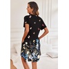 image:imageEkouaer Nightgowns for Women Button Down Night Gown with Pockets  Short Sleeve Sleepshirt V Neck Night Shirt Soft Pajamas Dress Casual Sleepwear for Labor Delivery Maternity NursingBlack Butterfly