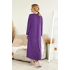 image:imageEkouaer Nightgowns for Women Long Sleeve Winter Night Gown with Pockets  Long Nightgown Plus Size Lounge Dress Button Down Sleepshirts V Neck Night Shirt Warm Sleepwear Full Length LoungewearPurple