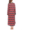 image:imageEkouaer Nightgowns for Women Long Sleeve Winter Night Gown with Pockets  Long Nightgown Plus Size Lounge Dress Button Down Sleepshirts V Neck Night Shirt Warm Sleepwear Full Length LoungewearChristmas Red