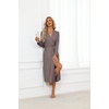 image:imageEkouaer Robes for Women Long Lightweight Bathrobe Soft Knit Bath Robe with PocketsLight Beige