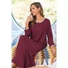 image:imageEkouaer Women Robe Zipper House Coat Full Length Nightgowns with Pockets  Pockets V Neck Soft and Comfy