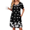 White Floral & Butterfly