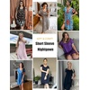 image:imageEkouaer Womens Nightgown Short Sleeve Sleepwear Soft Pleated Sleepshirt  Women Scoopneck Nightshirt Loose Night Gown YearRound Sleep Dress Maternity Labor Gown Outdoor LoungewearWinered