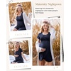 image:imageNursing Nightgown Short Sleeve Breasfeeding Birthing Gown Maternity Dress  Nursing Nightgown for Women Short Sleeve Nursing Gown Design for Beastfeeding Access and Hospital Stay Postpartum RecoveryNavy Blue