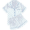 D-bow Knot White Blue
