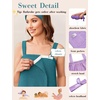 image:imageEkouaer Towel Robe for Women Short Spa Bath Wrap Towel Wrap Shower Robe  Absorbent Material Headband Strap PocketsBlue