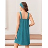 image:imageEkouaer Towel Robe for Women Short Spa Bath Wrap Towel Wrap Shower Robe  Absorbent Material Headband Strap PocketsBlue