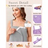 image:imageEkouaer Towel Robe for Women Short Spa Bath Wrap Towel Wrap Shower Robe  Absorbent Material Headband Strap PocketsGrey