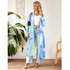 image:imageEkouaer Women Zipper Robe Long Sleeve Housecoat Soft Nightgown with Pockets  Zip up Robes for Women Lightweight Bathrobe Moo Moo House Coats Long Full Zipper Robe Loungewear