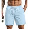 image:imageEkouaer Mens Swim Trunks 7 Quick Dry Board Shorts Swimwear Bathing Suit with Mesh Liner 2 in 1 Swimming Short with PocketsLight Blue