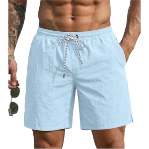 image:imageEkouaer Mens Swim Trunks 7 Quick Dry Board Shorts Swimwear Bathing Suit with Mesh Liner 2 in 1 Swimming Short with PocketsLight Blue