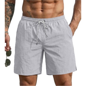 image:imageEkouaer Mens Swim Trunks 7 Quick Dry Board Shorts Swimwear Bathing Suit with Mesh Liner 2 in 1 Swimming Short with PocketsLight Gray