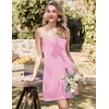 image:imageEkouaer Nightgowns for Women Bamboo Viscose Sleeveless Night Gown  Cooling Soft Breathable Lightweight Fabric Racerback Chemise Soft Sleepwear Tank Sleep Shirt Spaghetti Strap NightiesLight Pink