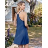 image:imageEkouaer Nightgowns for Women Bamboo Viscose Sleeveless Night Gown  Cooling Soft Breathable Lightweight Fabric Racerback Chemise Soft Sleepwear Tank Sleep Shirt Spaghetti Strap NightiesNavy