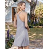 image:imageEkouaer Nightgowns for Women Bamboo Viscose Sleeveless Night Gown  Cooling Soft Breathable Lightweight Fabric Racerback Chemise Soft Sleepwear Tank Sleep Shirt Spaghetti Strap NightiesLight Grey