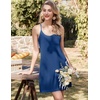 image:imageEkouaer Nightgowns for Women Bamboo Viscose Sleeveless Night Gown  Cooling Soft Breathable Lightweight Fabric Racerback Chemise Soft Sleepwear Tank Sleep Shirt Spaghetti Strap NightiesNavy