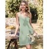 image:imageEkouaer Nightgowns for Women Bamboo Viscose Sleeveless Night Gown  Cooling Soft Breathable Lightweight Fabric Racerback Chemise Soft Sleepwear Tank Sleep Shirt Spaghetti Strap NightiesLight Green