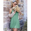 image:imageEkouaer Nightgowns for Women Bamboo Viscose Sleeveless Night Gown  Cooling Soft Breathable Lightweight Fabric Racerback Chemise Soft Sleepwear Tank Sleep Shirt Spaghetti Strap NightiesGreen