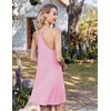 image:imageEkouaer Nightgowns for Women Bamboo Viscose Sleeveless Night Gown  Cooling Soft Breathable Lightweight Fabric Racerback Chemise Soft Sleepwear Tank Sleep Shirt Spaghetti Strap NightiesLight Pink