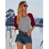 image:imageEkouaer Nightgowns for Women Cotton Sleep Shirt Short Sleeve Night Shirt  Crew Neck Night Gown Soft Sleepwear Casual T Shirt Pajama Dress Short Lounge Dress Pullover Loungewear for Daily SleepLight Grey