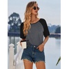 image:imageEkouaer Nightgowns for Women Cotton Sleep Shirt Short Sleeve Night Shirt  Crew Neck Night Gown Soft Sleepwear Casual T Shirt Pajama Dress Short Lounge Dress Pullover Loungewear for Daily SleepDark Grey