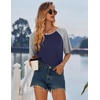 image:imageEkouaer Nightgowns for Women Cotton Sleep Shirt Short Sleeve Night Shirt  Crew Neck Night Gown Soft Sleepwear Casual T Shirt Pajama Dress Short Lounge Dress Pullover Loungewear for Daily SleepNavy Blue