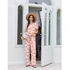 image:imageEkouaer Womens Pajama Sets Viscose from Bamboo Top With Pants Lounge Set  Soft Viscose from Bamboo Short Sleeve with Pants Sets Modal Daily WearMonthers Day GiftBow
