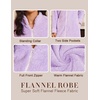 image:imageEkouaer Womens Zipper Front Robes Full Length Nightgowns with Pockets Flannel Winter Sleepwear SXXLLilac