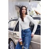 image:imageWomens Long Sleeve Shirts V Neck Slim Fit Tops Thermal Undershirts 3 Pack  Long sleeve shirts for women ribbed texture and slim fit design for sweater layers work outfits and everyday wearRed White StrippedBlackWhite