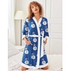 image:imageEkouaer Robes for Women Bathrobe Lightweight Robe 34 Sleeve Knit Sleepwear  Summer Robe for Women with Pockets Knee Length Womens Robe Kimono SleepwearWhite Leopard Print