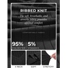 image:imageEkouaer Long Sleeve Nightgowns for Women V Neck Ribbed Knit Sleepwear S3XL  Soft Cozy Stretchy Sleepshirt Loose Fit House Dress for Sleep Home Casual Time Going Out PartyBlack