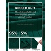 image:imageEkouaer Long Sleeve Nightgowns for Women V Neck Ribbed Knit Sleepwear S3XL  Soft Cozy Stretchy Sleepshirt Loose Fit House Dress for Sleep Home Casual Time Going Out PartyDeep Green