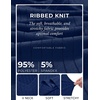 image:imageEkouaer Long Sleeve Nightgowns for Women V Neck Ribbed Knit Sleepwear S3XL  Soft Cozy Stretchy Sleepshirt Loose Fit House Dress for Sleep Home Casual Time Going Out PartyNavy Blue