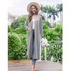 image:imageEkouaer Women Kimono Robes Full Length Knit Bathrobe Lightweight Sleepwear  Long Loungewear Soft Lightweight Fabric Christmas Day Valentines Day Bridal PartyLight Gray