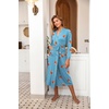 image:imageEkouaer Women Kimono Robes Full Length Knit Bathrobe Lightweight Sleepwear  Long Loungewear Soft Lightweight Fabric Christmas Day Valentines Day Bridal PartyLight Blue  Juice