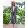 image:imageEkouaer Women Kimono Robes Full Length Knit Bathrobe Lightweight Sleepwear  Long Loungewear Soft Lightweight Fabric Christmas Day Valentines Day Bridal PartyMedium Gray