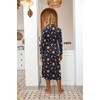 image:imageEkouaer Women Kimono Robes Full Length Knit Bathrobe Lightweight Sleepwear  Long Loungewear Soft Lightweight Fabric Christmas Day Valentines Day Bridal PartyDeep Blue  Mystic