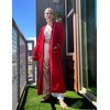 image:imageEkouaer Women Kimono Robes Full Length Knit Bathrobe Lightweight Sleepwear  Long Loungewear Soft Lightweight Fabric Christmas Day Valentines Day Bridal PartyRed