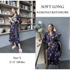 image:imageEkouaer Women Kimono Robes Full Length Knit Bathrobe Lightweight Sleepwear  Long Loungewear Soft Lightweight Fabric Christmas Day Valentines Day Bridal PartyDeep Blue  Mystic