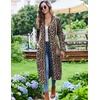 image:imageEkouaer Womens Robes Lightweight Soft Knit Bathrobe Full Length Sleepwear  Ladies Loungewear Long Sleeve Soft Lightweight Fabric Daily Wear Pregnancy Birthdays Wedding NightsLeopard