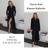 image:imageEkouaer Womens Robes Lightweight Soft Knit Bathrobe Full Length Sleepwear  Ladies Loungewear Long Sleeve Soft Lightweight Fabric Daily Wear Pregnancy Birthdays Wedding NightsBlack