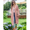 image:imageEkouaer Womens Robes Lightweight Soft Knit Bathrobe Full Length Sleepwear  Ladies Loungewear Long Sleeve Soft Lightweight Fabric Daily Wear Pregnancy Birthdays Wedding NightsMisty Rose