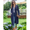 image:imageEkouaer Womens Robes Lightweight Soft Knit Bathrobe Full Length Sleepwear  Ladies Loungewear Long Sleeve Soft Lightweight Fabric Daily Wear Pregnancy Birthdays Wedding NightsNavy Blue
