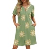 Green Floral Print
