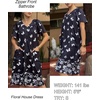 image:imageEkouaer Womens Zipper Front Mumu Duster Robes with Pockets Soft Housecoat  Soft material Zipfront Pleated neckline Short sleeves Two pockets Knee length Housecoat Night gown Lounge robeWhite Butterfly