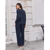 image:imageEkouaer 2 Piece Sets for Women 2026 Fall Lounge Sets Outfits O Neck Airport Travel Matching Sets Clothing SweatsuitsNavy Blue