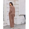 image:imageEkouaer 2 Piece Sets for Women 2026 Fall Lounge Sets Outfits O Neck Airport Travel Matching Sets Clothing SweatsuitsTaupetastic